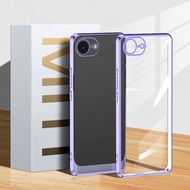 Jingsanc Ốp trong suốt cho Iphone 16e vỏ điện thoại TPU Silicon mềm mạ điện kính trong suốt vỏ lưng 