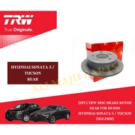 (2pc) TRW Disc Brake Rotor Rear for DF4281 Hyundai Sonata 5 / Tucson (262.2mm)