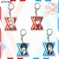 Anime Darling in the Franxx Zero Two Hiro Ichigo Mica Acrylic keychain decoration bag handbag access