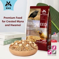 Jonsanty Premium Crested Myna Hwamei Bird Food Added Meal Worm High Protein