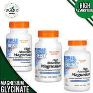 Chelated Magnesium High Absorption or Magnesium Lycinate Glycinate Doctors Best