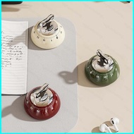 HT1 Vintage Round Mechanical Kitchen Timer Magnetic Back 60 Minute Countdown Timer No Battery Requir