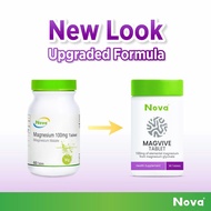 [EXP:03/2028] NOVA MAGNESIUM/MAGVIVE 100MG Chelated Magnesium Maleate Tablet 60S NEW PACKAGING