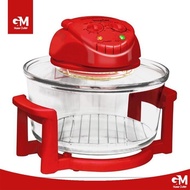 IMARFLEX หม้อฝาอบลมร้อน โถแก้ว ขนาด 12 ลิตร สีแดง รุ่น IB-704