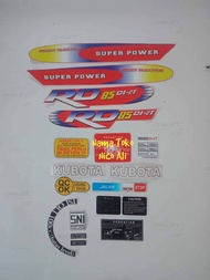 stiker kubota 2t rd85