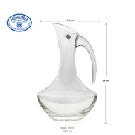 ที่พักไวน์ 1250 ml 1500 ml ที่พักไวน์มีหูจับ อุปกรณ์ไวน์ Crystalex Bohemia  Decanter