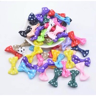 Small Ready-Made Polka Dot Ribbon Bow