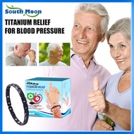 South Moon Titanium Relief Bracelet Relieves Dizziness Discomfort Physical Health Care Bracelet Significant Decrease Blood Pressure Far-infrared Blue Titanium Stone Improved Mood Reduced Stress Decrease In Early Morning Headaches Irregular Heart Rhythms