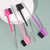 Bộ 4 cọ đầu kim thép kiểm soát cạnh - Cọ đuôi chuột Flirty, Cọ lưng, Lược kim thép, Cọ cạnh hai mặt,