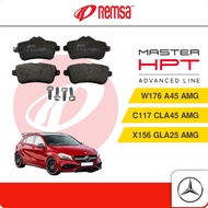 REMSA Rear Brake Pads (1 set) - Compatible with Mercedes W176 A45 AMG,  C117 CLA45 AMG, X156 GLA45 A