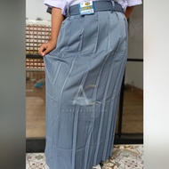 Rok Rimpel Abu-abu SMA SMK Rok Rempel Bandung Kain Licin Seragam Sekolah paling MURAH