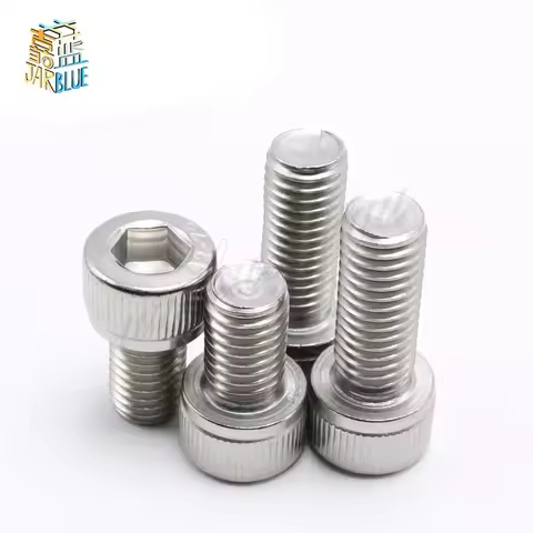 50pcs/Lot Metric Thread DIN912 M5x10 mm M5*10 mm 304 Stainless Steel Hex Socket Head Cap Screw Bolts