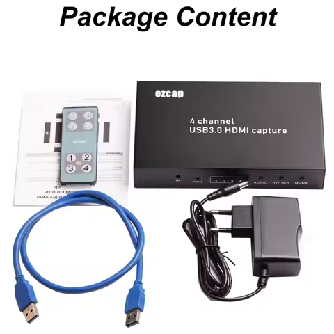 Ezcap264 4 Channel HDMI Video Capture Card 4x1 Multi-viewer 1080p USB 3.0 Capture Card Game Recordin