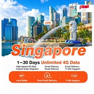Singapore eSIM Daily 2GB High Speed Data 4G/5G | 1/3/5/7/10/15/30 Days Travel Plan | Hotspot Support
