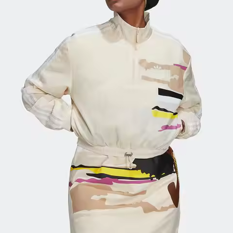 Adidas genuine Trifecta TRACK TOP Women's Stand Collar Jacket HK5198