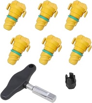 Oil Drain Plug 8 Pack Compatible with Ford F150 Mustang Bronco Edge Lincoln Explorer 2.7, 3.0, 3.5, 