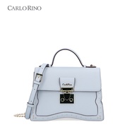 Carlo Rino Light Blue Studded Wave Bag