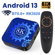 Transpeed Android 13 TV Box Wifi5 Dual Wifi Support 8K Video BT5.0+ RK3528 4K 3D Voice Media Player Set Top Box TV Receivers