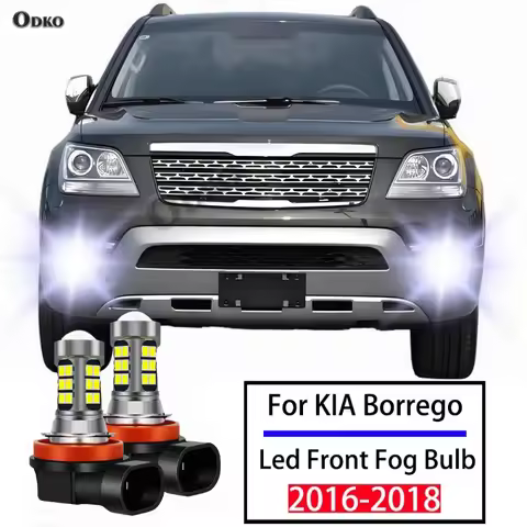 2pcs H8 H11 H16JP Auto Lighting bulb For KIA Mohave Borrego 2016 2017 2018 Car LED Front Fog Light l