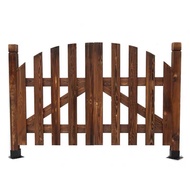 Garden Wooden Door Carbonized Antiseptic Wood Fence Fence Door Outdoor Courtyard Fence Yard Fence Fe