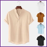 HUILISHI^F>Chinese)IZ>Collar)Mq>Casual)gE>Polo)Ha>for)PH>Men)uT>Plain)SY>Cotton Short Sleeve 6 Colo