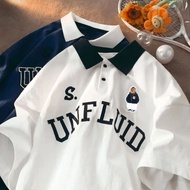 Big SIZE Polo T-SHIRTS (M - 6XL) UNFLUID BEAR CUTE Jumbo Collar T-shirts Unisex Polo Shirts M L XL X
