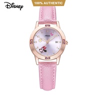 ของแท้100% Disney นาฬิกาข้อมือกันน้ำสำหรับเด็กผู้หญิงนาฬิกาควอตซ์นาฬิกาข้อมือน่ารักสำหรับเด็กผู้หญิงผู้ใหญ่นักเรียน MK-14136