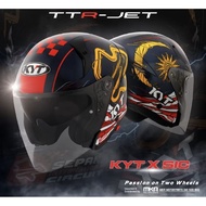 HELMET KYT TTR JET SEPANG INTERNATIONAL CIRCUIT SPECIAL EDITION DOUBLE VISOR