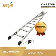 [ New] Aluminium Ladder Pipe 3M Tangga Lipat Scaffolding Steger Murah