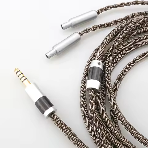 16 Core 2.5/3.5/4.4/6.35mm Male Plug Jack to Headphone Earphone Cable For hd 800 s hd800 hd800s