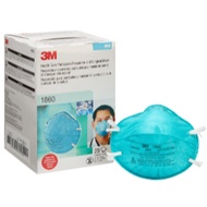 3M™ Cupped Particulate Respirator 1860, N95, with Fluid Resistance