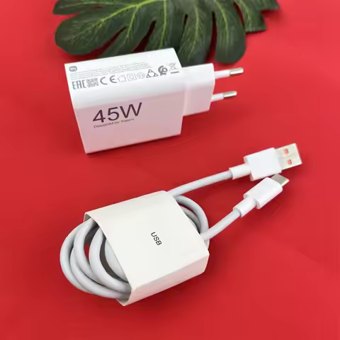 Original Xiaomi 45W EU Charger Turbo Fast Charge Adapter 6A 2M 1.5M Type C Cable for Redmi Note 12 1