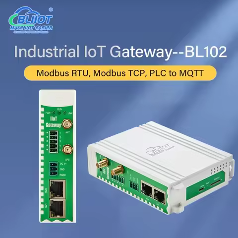 BLIIOT PLC to MQTT Protocol Gateway 2/6 RS485 Customized 4G WiFi GPS Industrial IOT Gateway Remote M