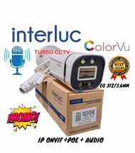 IP Camera CCTV Outdoor Interluc EDGE Asli 4MP + POE Full Color Audio
