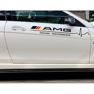 Black AMG car door sticker