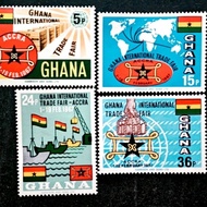 Ghana 1967 Ghana Trade Fair, Accra Complete Set - 4pcs MH Stamps / Setem