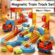 Magnetic Train Track Electric Train Set Building Kids Toys Train Toys