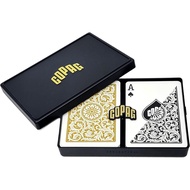 COPAG 1546 Plastic Playing Cards Black Gold Poker Size Regular Index