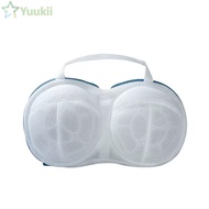 YUUKII Laundry Bag, Fine-hole Drawstring Lingerie Washing Bag, Durable Grey/Blue Mesh Delicate Laund