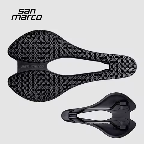 San Marco Saddle 3D Printed Road Grave MTB Bike Saddle 245*141mm CrMo Steel Rail Bicycle Seats Breat