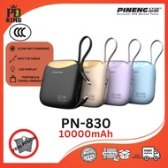 [3C CERTIFIED] Pineng PN830PD Smallest Powerbank (10000mAh) 22.5WFAST CHARGING, Built-in CABLE