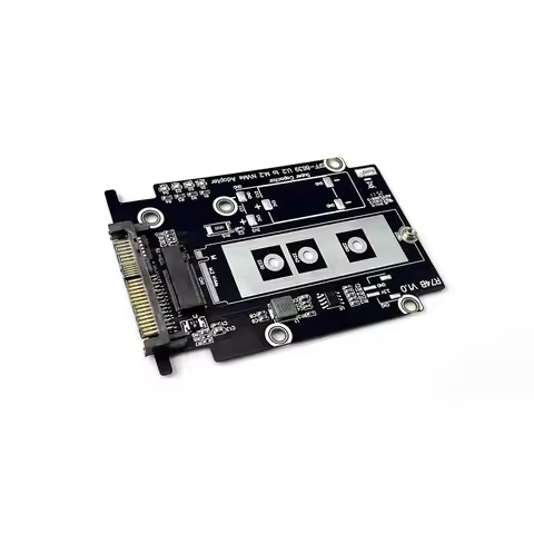 U.2 PCIe5.0 / U.3 PCIe 4.0 X4 to M.2 For NVMe SSD SFF8639 Adapter Hard Drive Conwith Alloy Enclosure