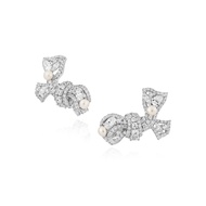 Glintz Scintilla Bow Earrings  ต่างหูเงินแท้ ฝังด้วยเพชร cubic zirconia