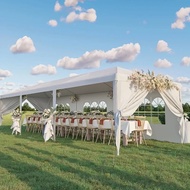 10'x 30'Party Tent Outdoor Gazebo Wedding Party Tent Patio Shelter Pavilion w/Removable Sidewalls Ca