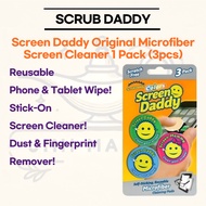 [Scrub Daddy] Screen Daddy Original Microfiber Screen Cleaner 1 Pack (3pcs) | Reusable Phone & Table