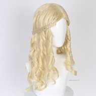 Daenerys Dragon Queen Cosplay tóc giả dài xoăn tóc đen tóc giả cho phụ nữ trang phục Halloween Party