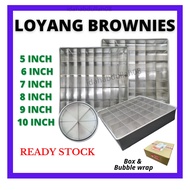 Loyang brownies 8x8 acuan brownies 5 Loyang brownies with cutter Loyang brownies bulat loyang browni