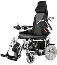 Fashionable Simplicity Wheelchair Heavy Duty Electric Wheelchair With Headrest Foldable And Lightweight Powered Wheelchair Seat Width 45Cm Adjustable Backrest Angle 360° Joystick Weight Capacity 100Kg
