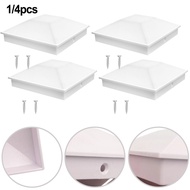 【VARSTR】4x4 Post Cap Black(Actual 3.6" x 3.6") Protect Wood Post Sturdy Waterproof