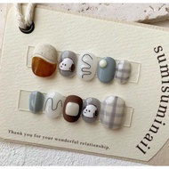 Press ON NAILS SNOPPY CUTE KOREAN STYLE FAKE NAILS CUTE FALSE NAILS